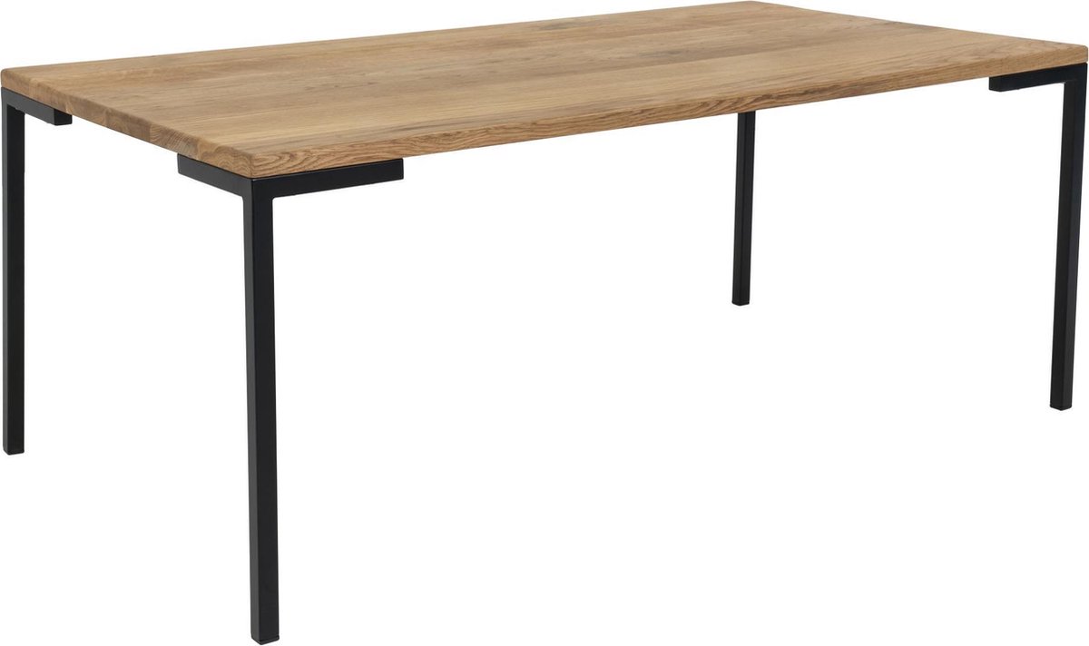 Kelvi Moderne geolied eiken salontafel "Luciano" - L110xB60xH45 CM - Bruin