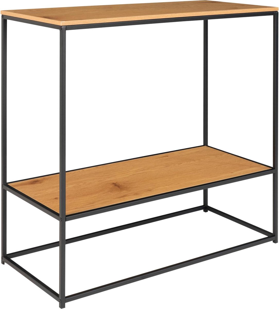 Kelvi Moderne bruine ''Jochem'' console tafel - L36xB80xH80 cm - Zwart