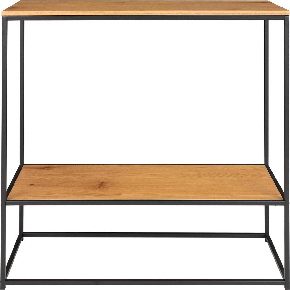 Kelvi Moderne bruine ''Jochem'' console tafel - L36xB80xH80 cm - Zwart