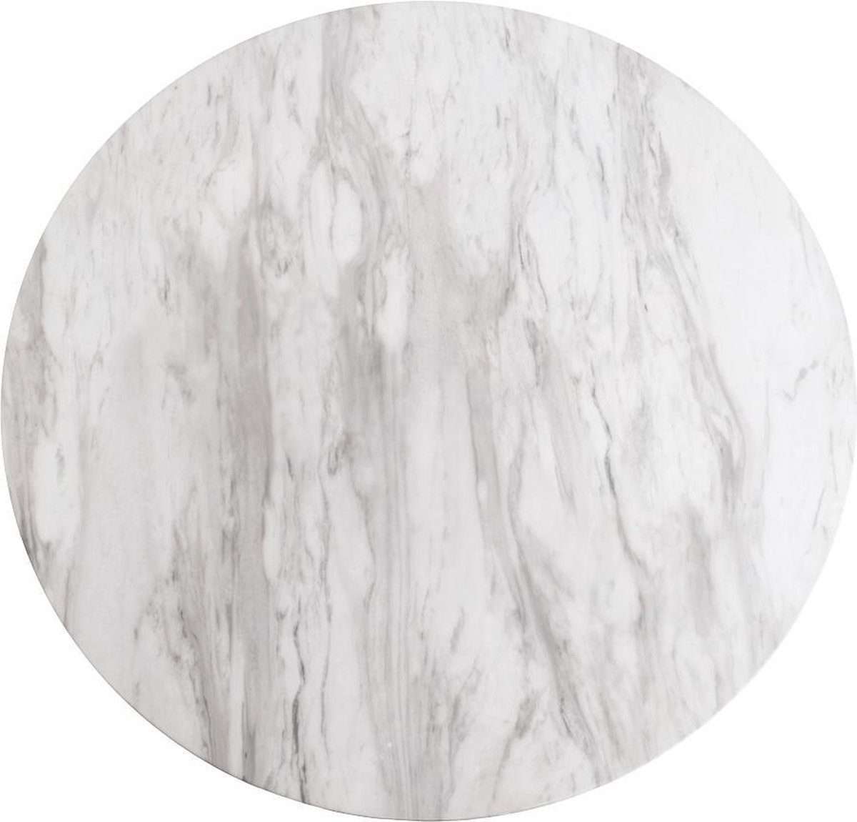 House Nordic Moderne wit/zwarte ''Bolzano'' bartafel - L70xB70xH105 cm