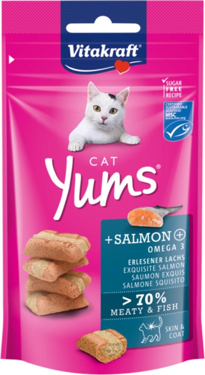 Vitakraft Cat Yums 40 g - Kattensnack - Zalm