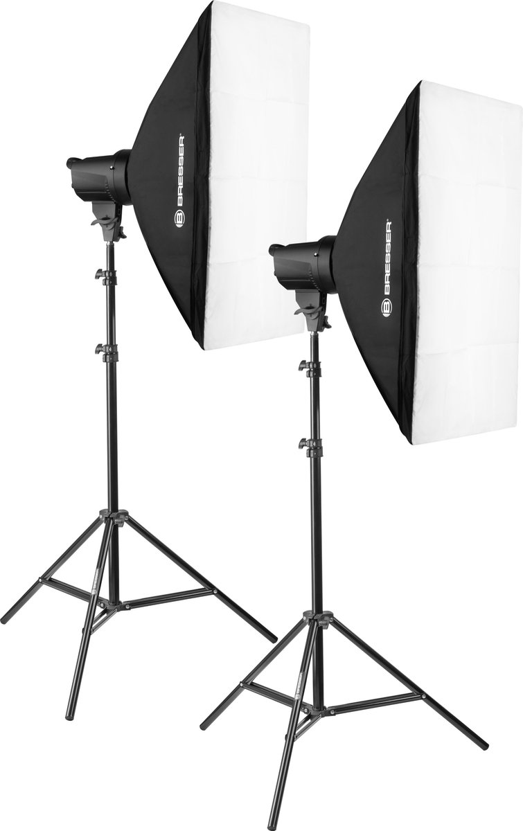 Bresser BRT-200B Studio flitsset 2x 200W