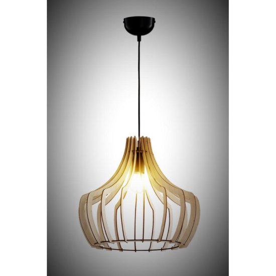 TRIO Wood Hanglamp - Bruin