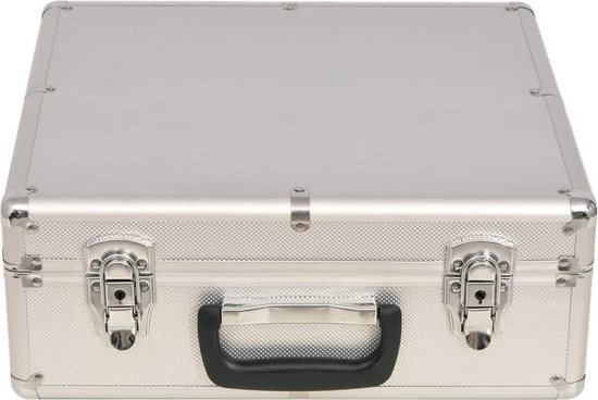 Vidaxl Poker/blackjack Set Met 600 Chips Aluminium