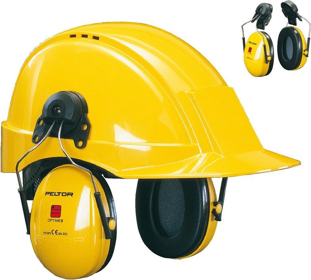 3M™ OORKAP + HELMBEVESTIGING OPTIME 1