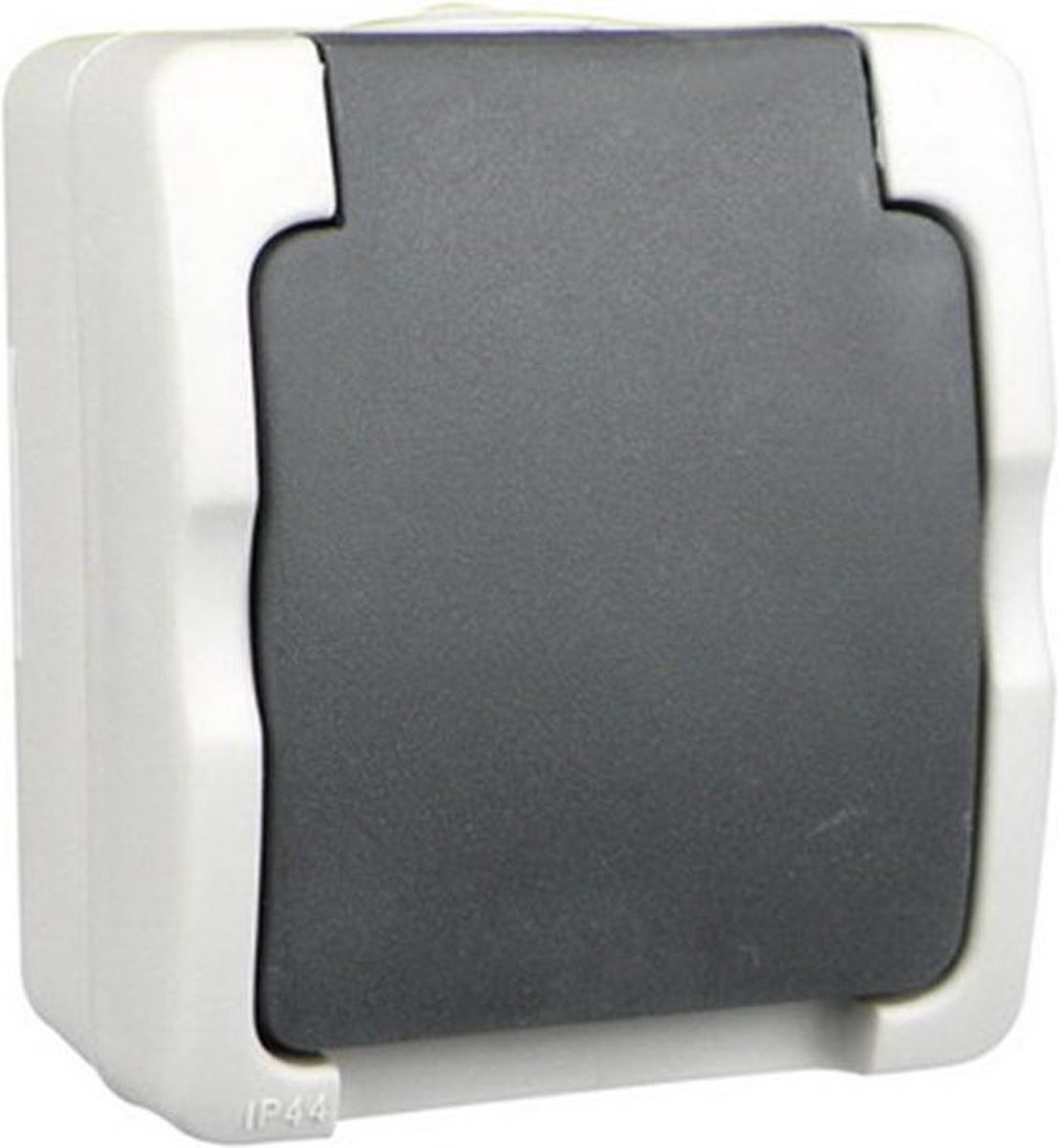 WANDCONTACTDOOS SPATWATERDICHT ENKEL