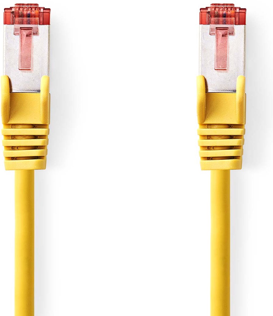 CAT6 S/FTP kabel 0,25m geel