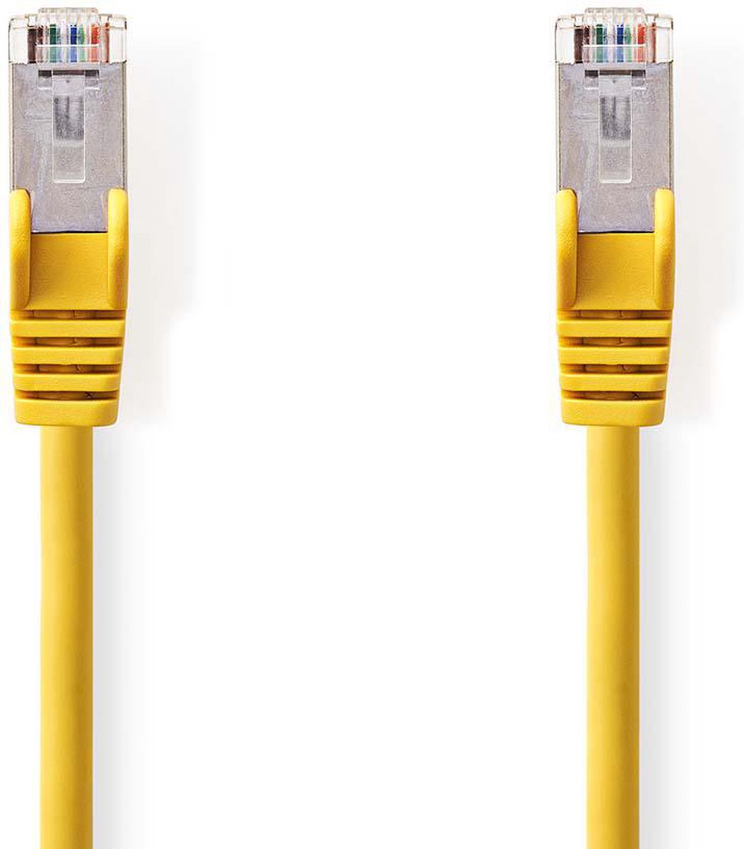 CAT5e SF/UTP kabel geel 5m