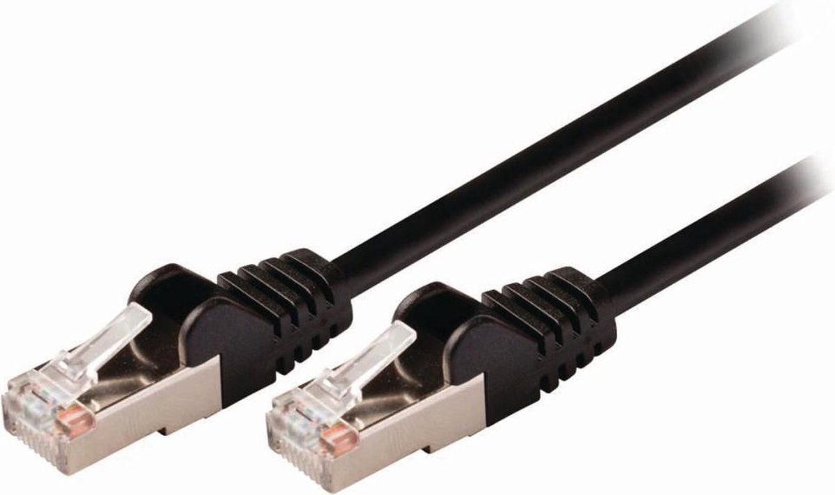 CAT5e SF/UTP kabel zwart 5m