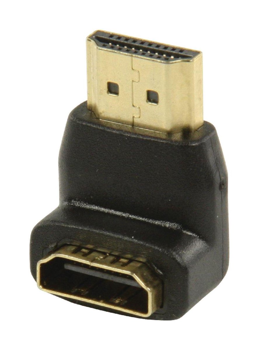 Nedis haakse HDMI adapter - Zwart