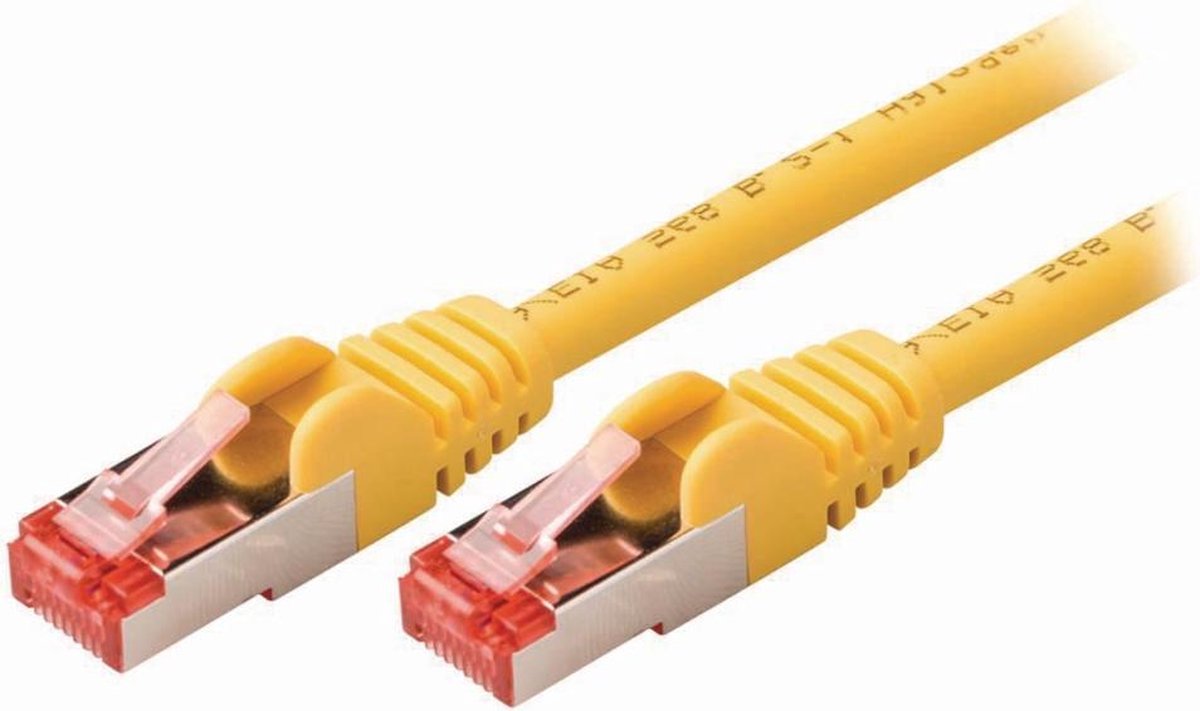 CAT6 S/FTP kabel 1,5m geel