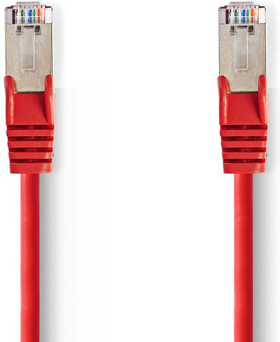 CAT5e SF/UTP kabel rood 10m