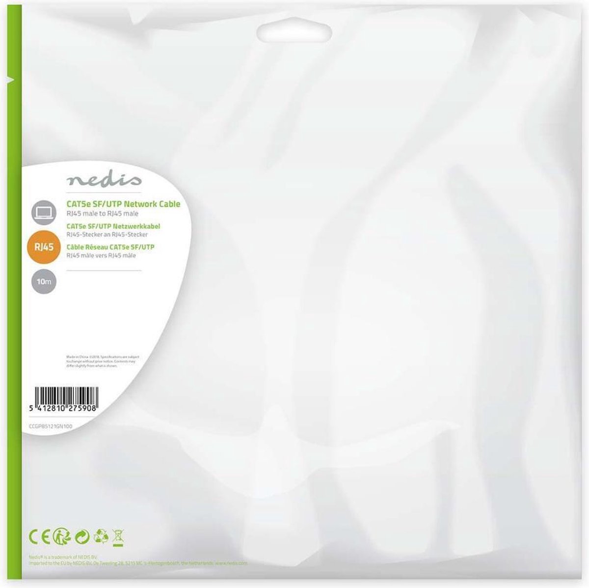 CAT5e SF/UTP kabel groen 10m