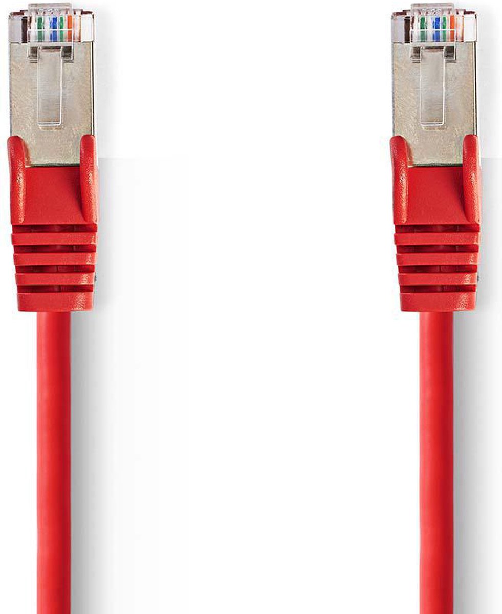 CAT5e SF/UTP kabel rood 5m