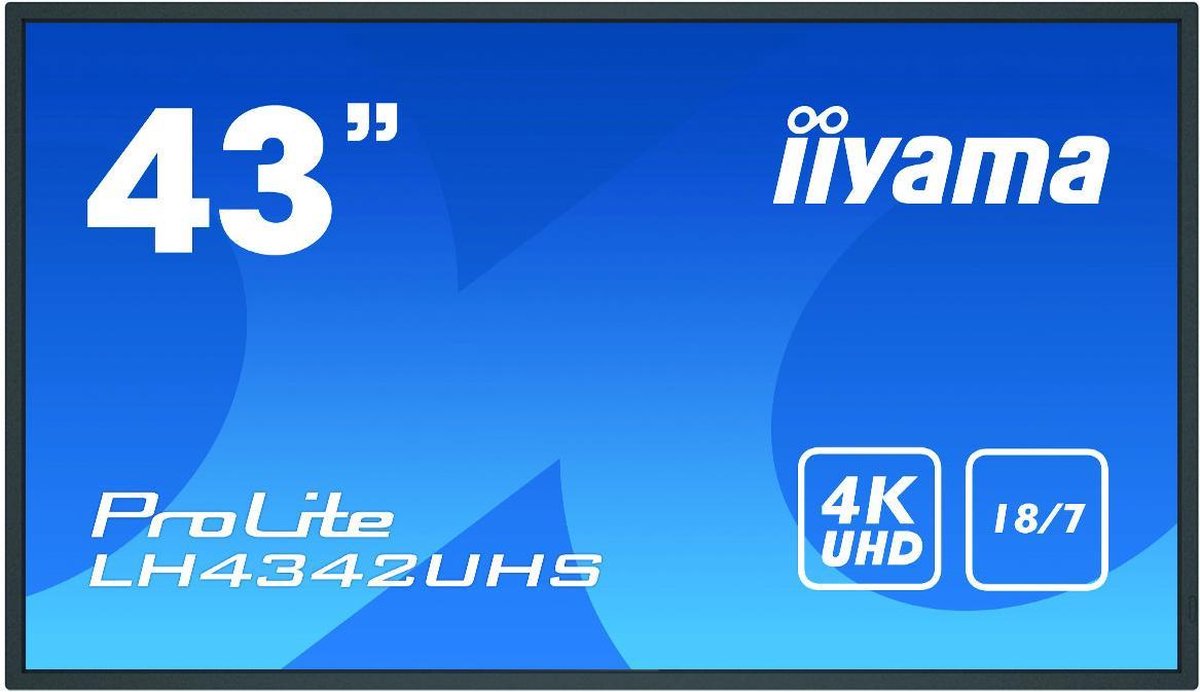 iiyama ProLite LH4342UHS-B3 monitor - Zwart