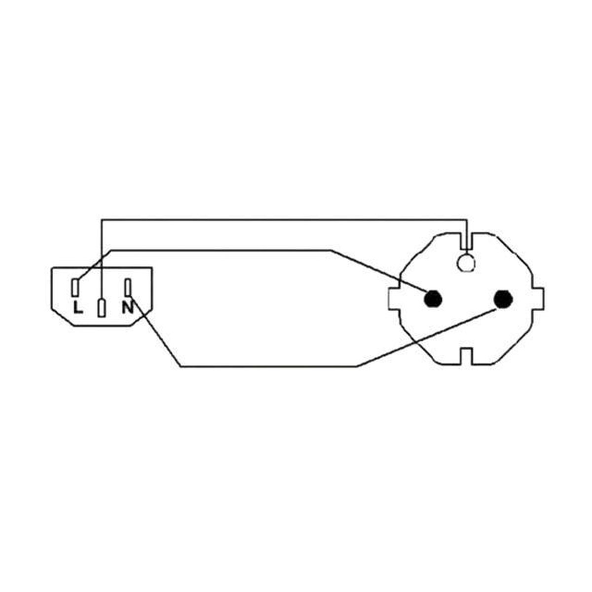 Nedis stroomkabel C13 haaks 5m wit