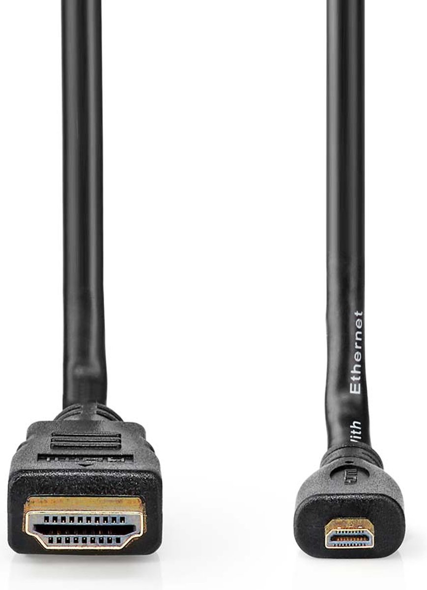 Nedis Micro HDMI naar HDMI 2m - Zwart