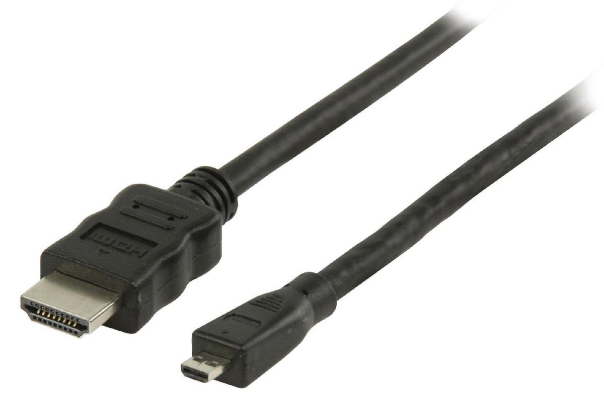 Nedis Micro HDMI naar HDMI 2m - Zwart
