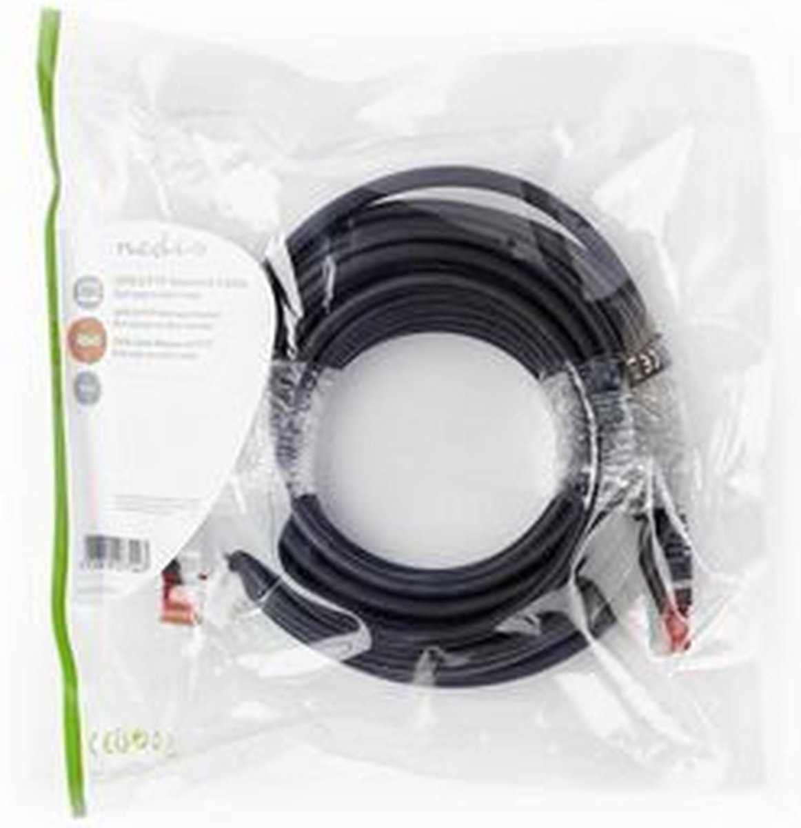 CAT6 S/FTP kabel 10m zwart