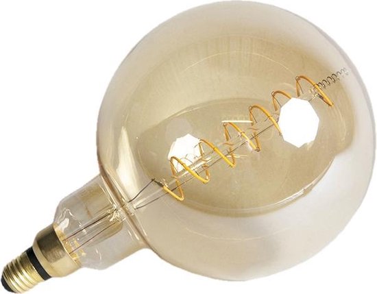 Calex LED E27 4W Megaglobe 34 cm Flex Filament Lichtbron - Goud
