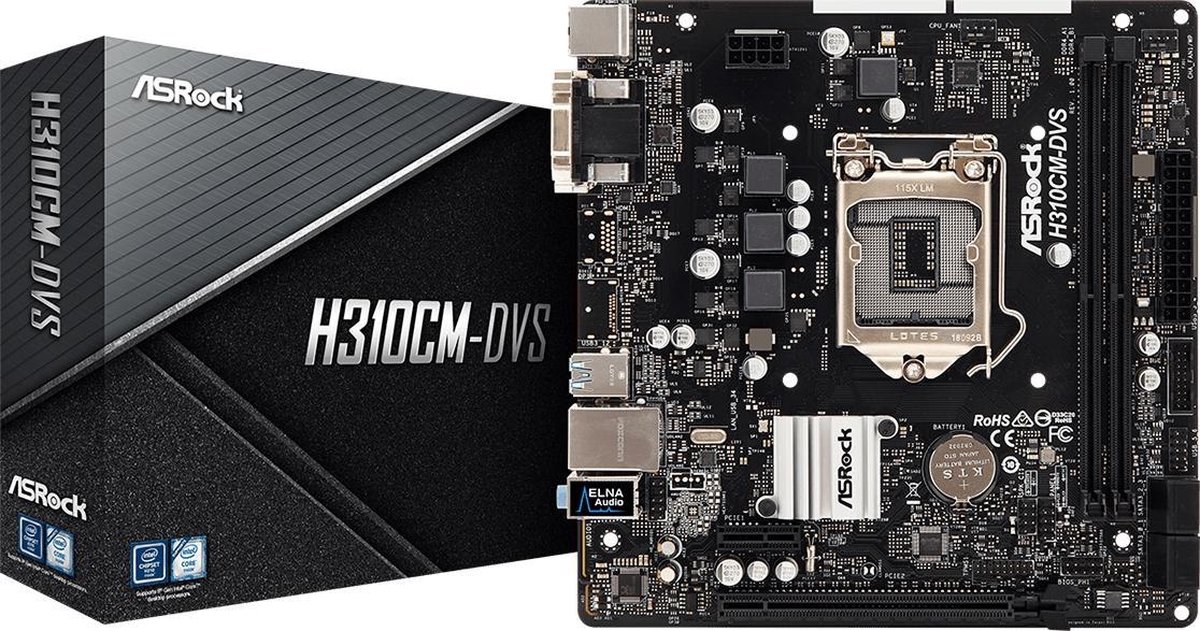 ASRock H310CM-DVS moederbord