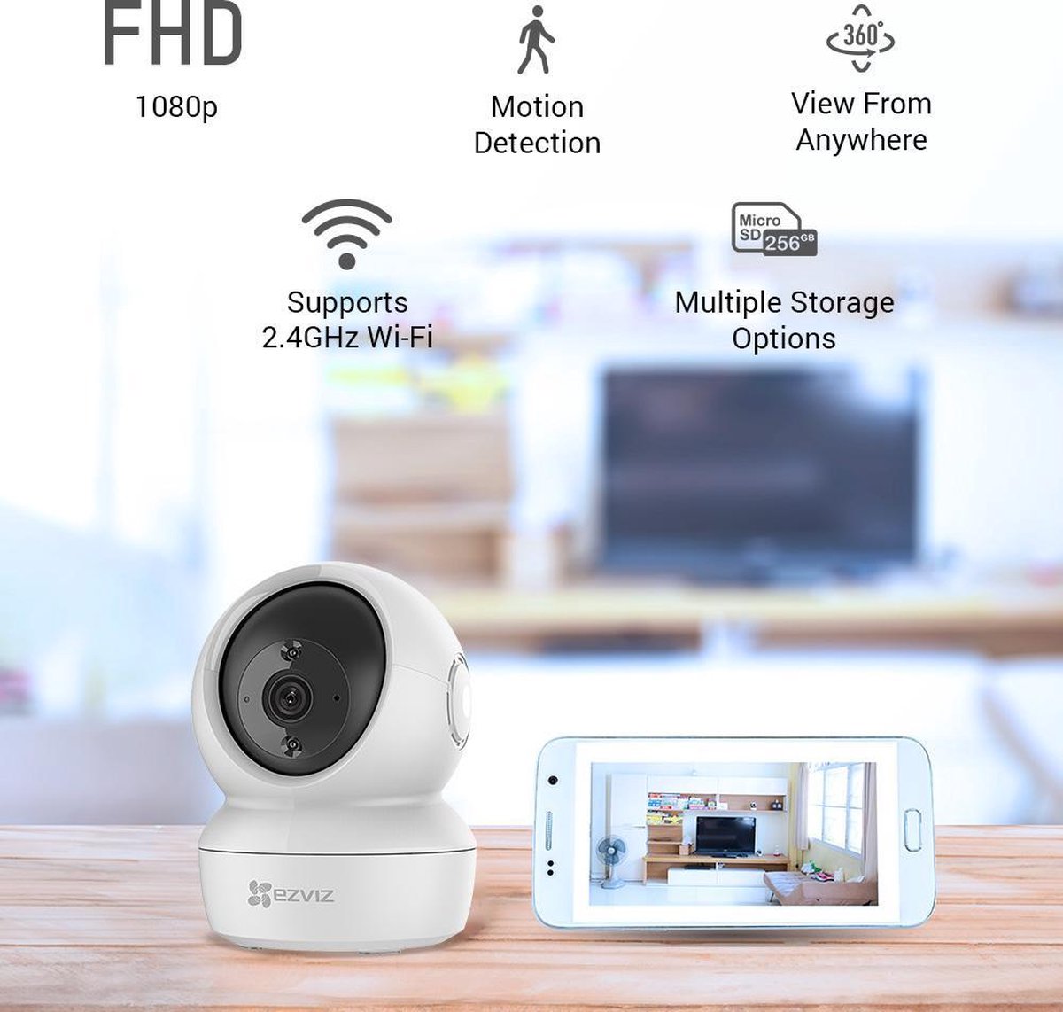 Hikvision beveiligingscamera C6N - Zwart