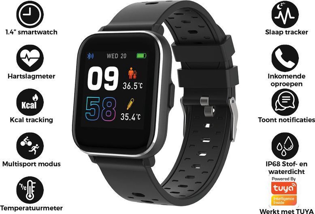 Denver smartwatch SW-164 - Zwart