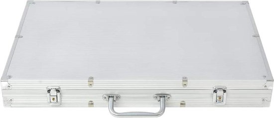 Vidaxl Pokerset Met 1000 Chips Aluminium