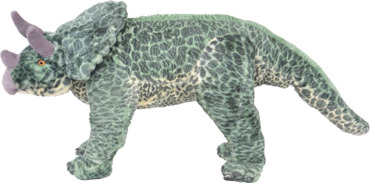 Vidaxl Speelgoeddinosaurus Staand Xxl Pluche - Groen