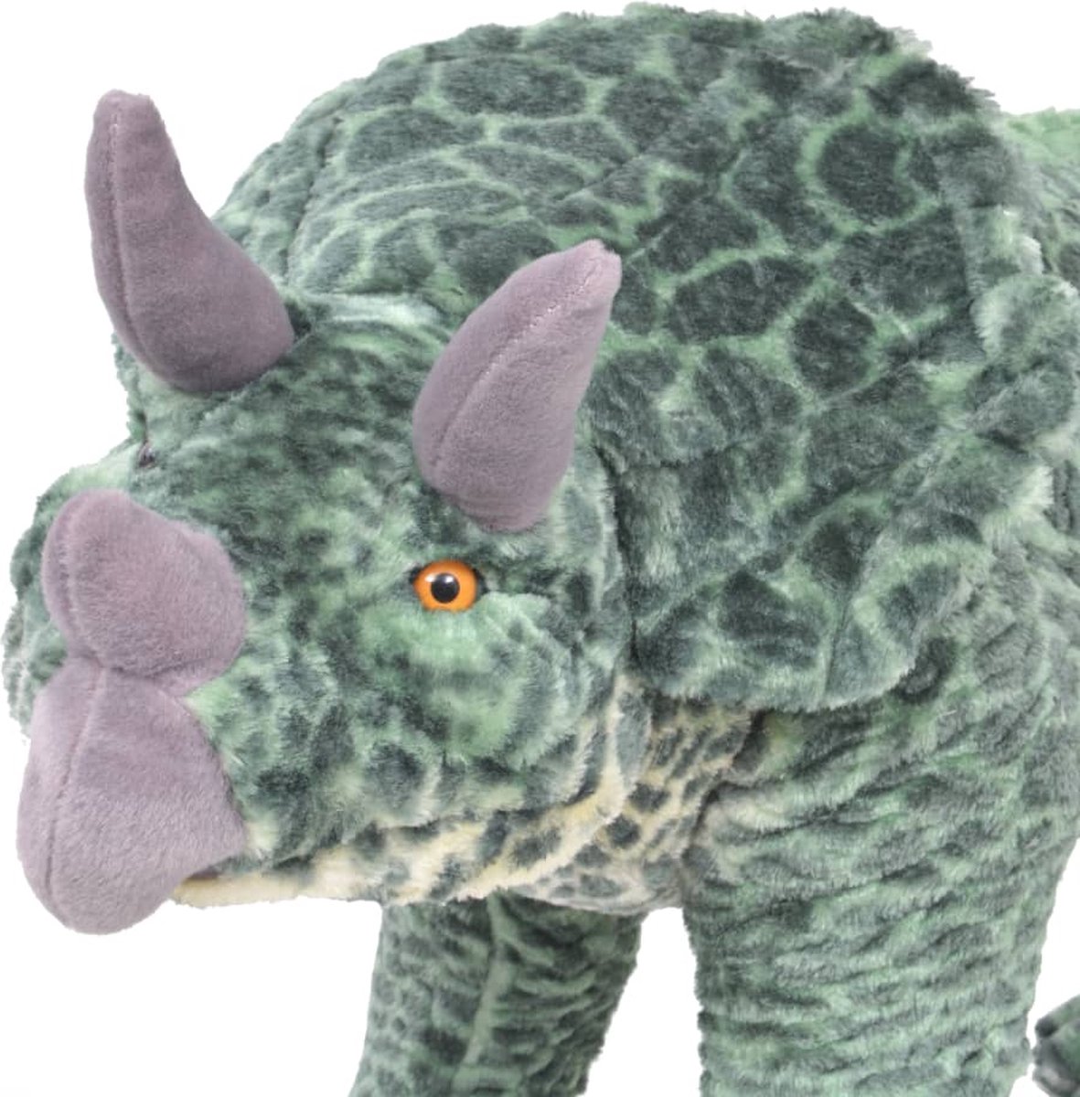 Vidaxl Speelgoeddinosaurus Staand Xxl Pluche - Groen