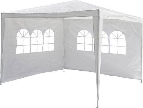 Garden Royal Partytent 3x3m Met 2 Zijwanden - Wit