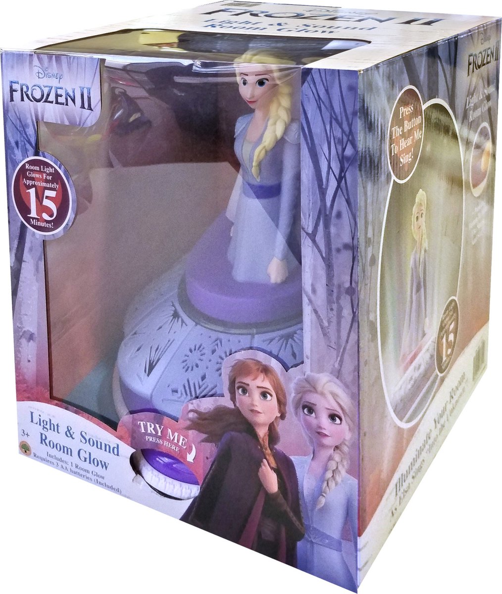 Disney nachtlamp Frozen Elsa led meisjes - Blauw