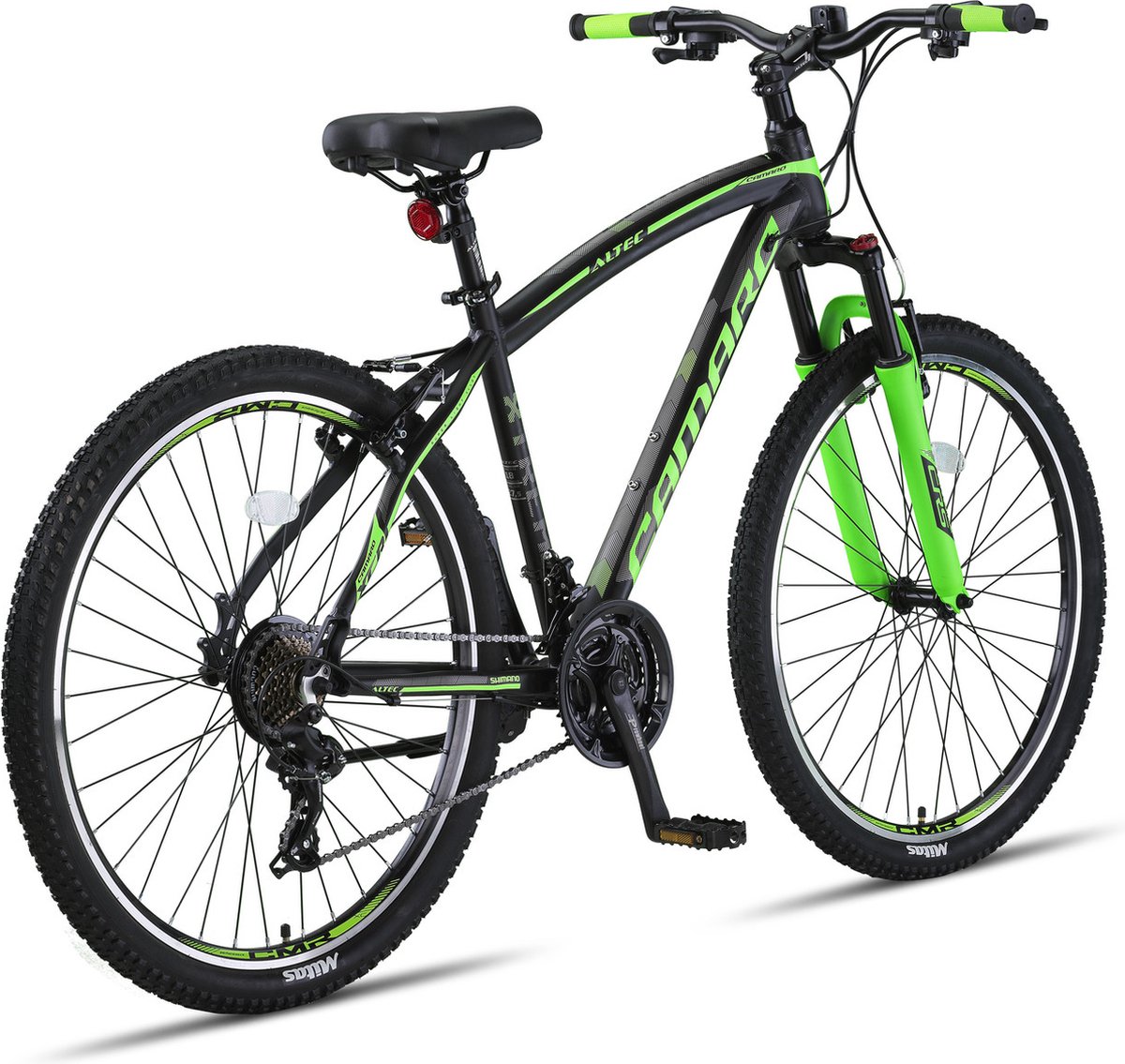 Altec Camaro Mountainbike 27,5 inch V-Brakes Black/Green 21v