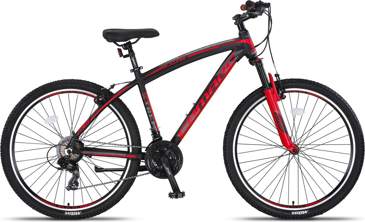 Altec Camaro Mountainbike 27,5 inch V-Brakes Black/Red 21v