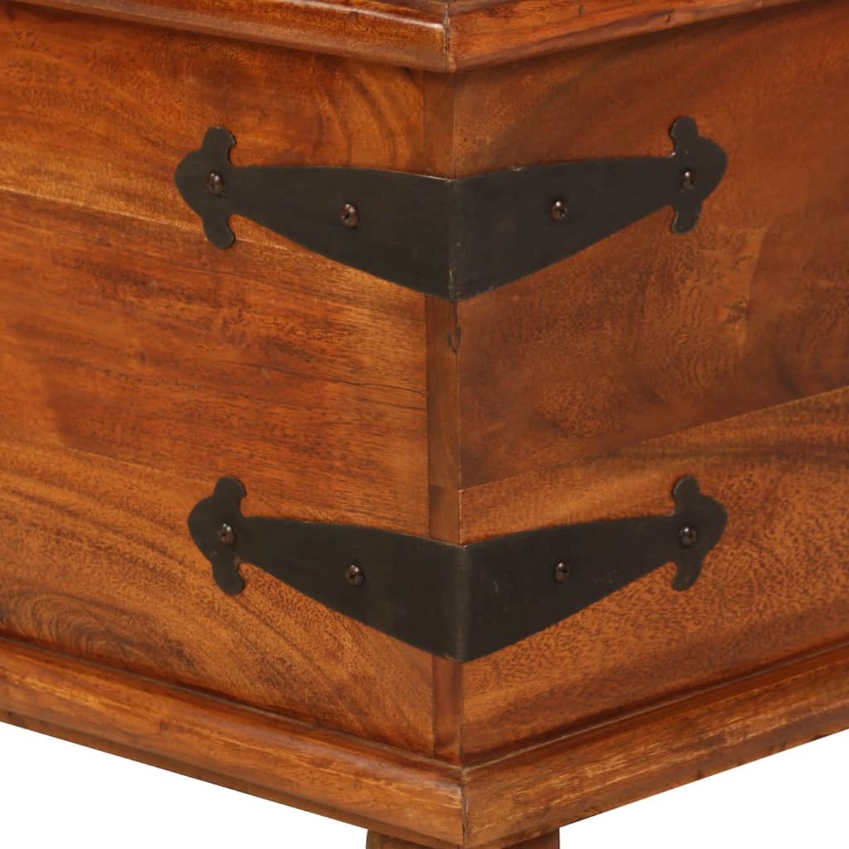 Vidaxl Salontafel 80x80x40 Cm Massief Acaciahout En Sheesham Afwerking - Bruin