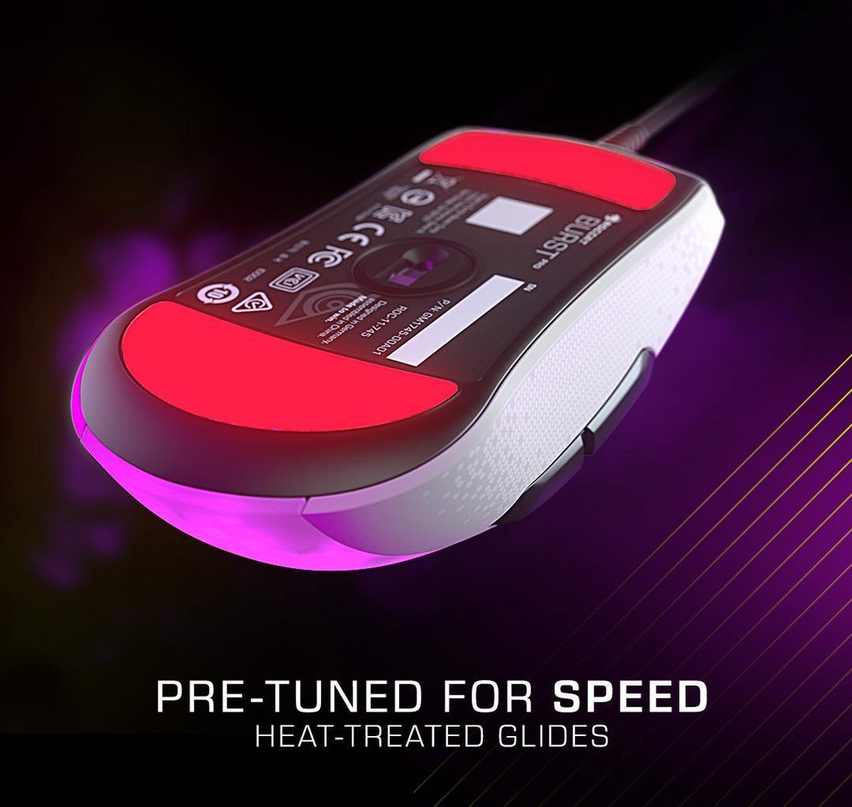 Roccat Burst Pro Gaming Muis - Wit