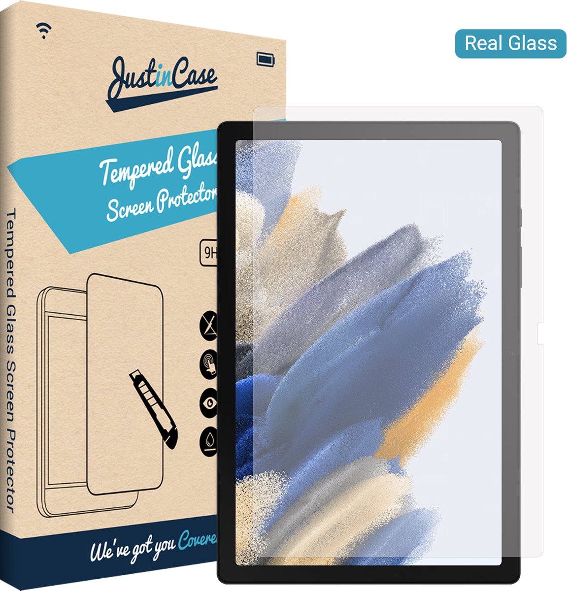 Just in case Tempered Glass Samsung Galaxy Tab A8 Screenprotector