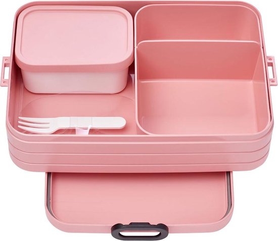 Mepal Lunchbox Bento Large 17 X 25,5 X 6,5 Cm - Roze