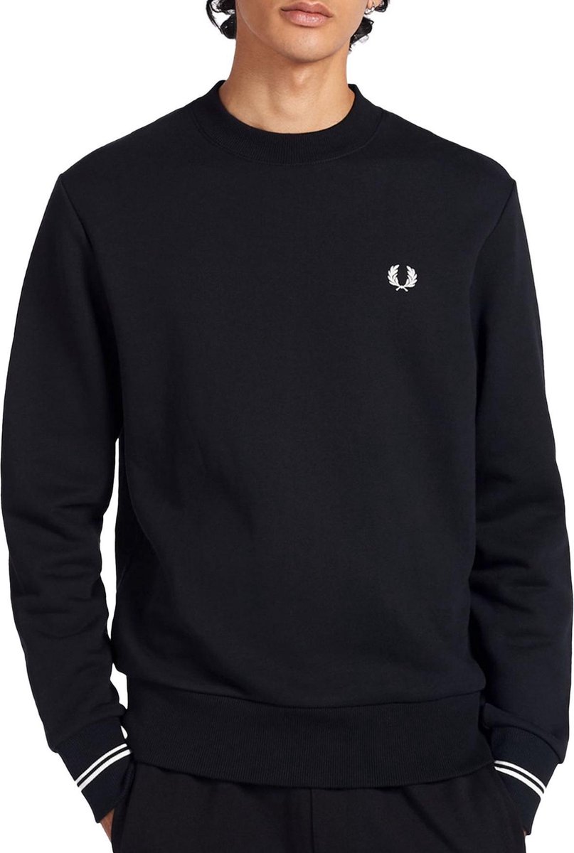 Fred Perry - Sweater met ronde hals in - Zwart