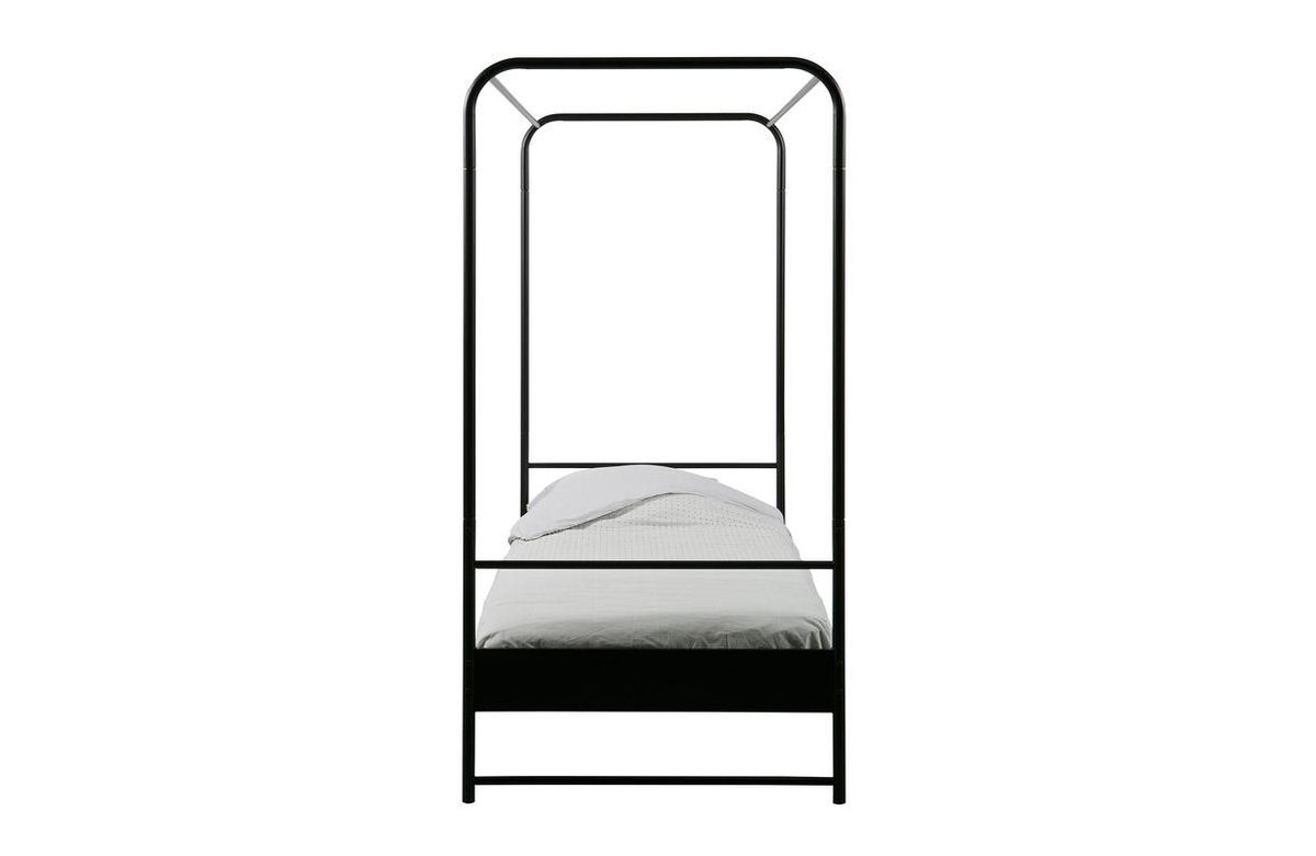 vtwonen Bunk Hemelbed 90 x 200 cm - Zwart