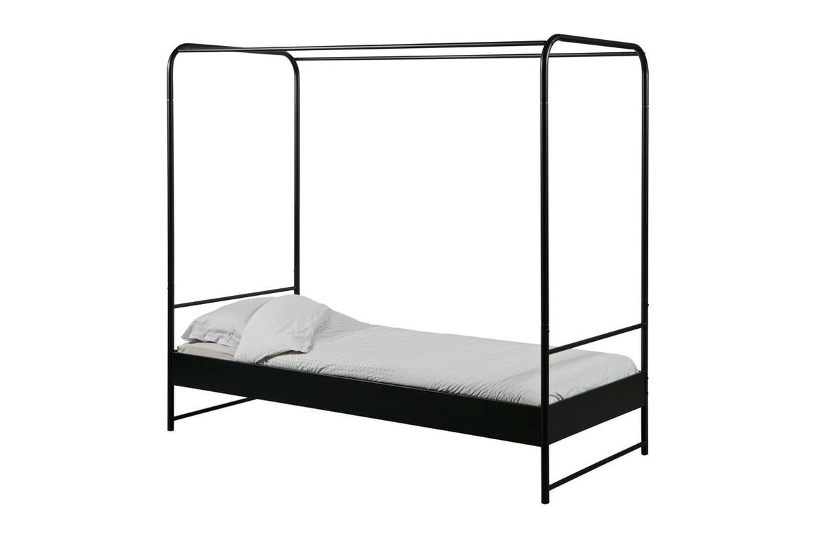 vtwonen Bunk Hemelbed 90 x 200 cm - Zwart