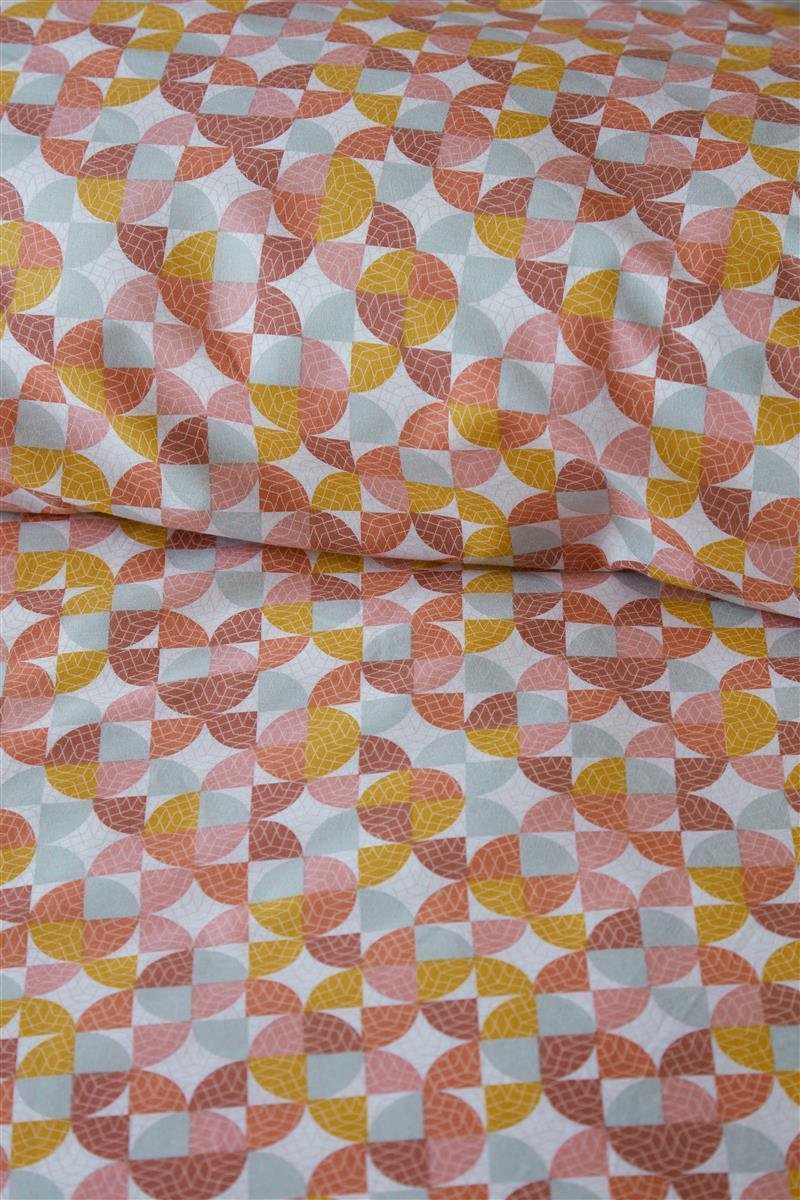 Beddinghouse Retro Grid Dekbedovertrek - 1-persoons (140x200/220 Cm + 1 Sloop) - Katoen - Red - Rood