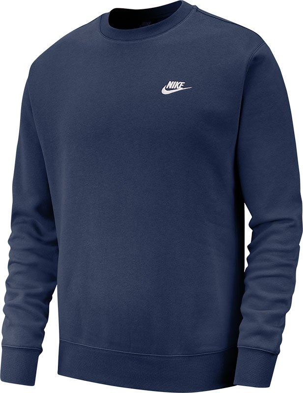 Nike - Club - Sweater met ronde hals in marine - Blauw