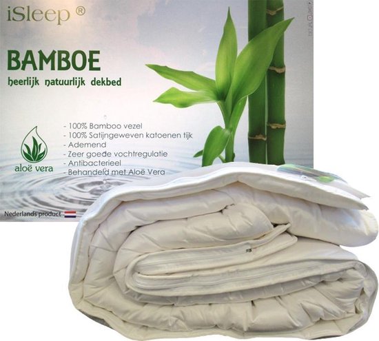 iSleep 4-seizoenen Dekbed Bamboo Comfort Deluxe - 2-persoons 200x220 Cm - Wit