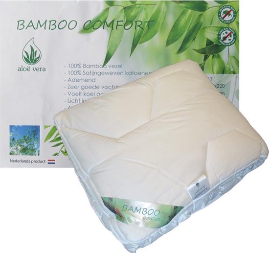 iSleep Enkel Dekbed Bamboo Comfort Deluxe - Lits-jumeaux Xl 260x220 Cm - Wit