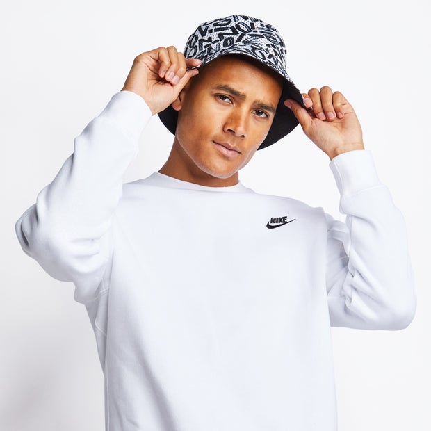 Nike Club - Sweater met ronde hals in wit