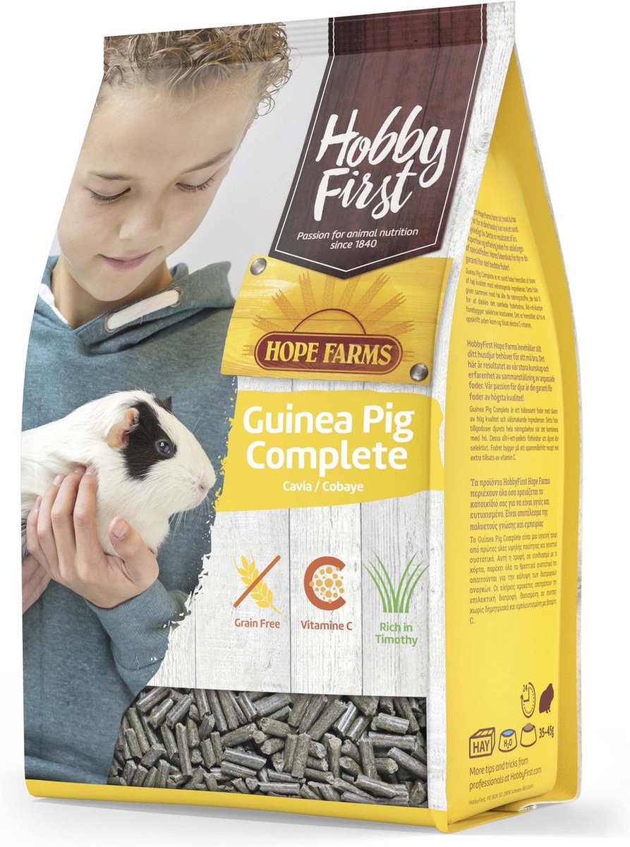 Hobbyfirst Hope Farms Guinea Pig Complete - Caviavoer - 3 kg