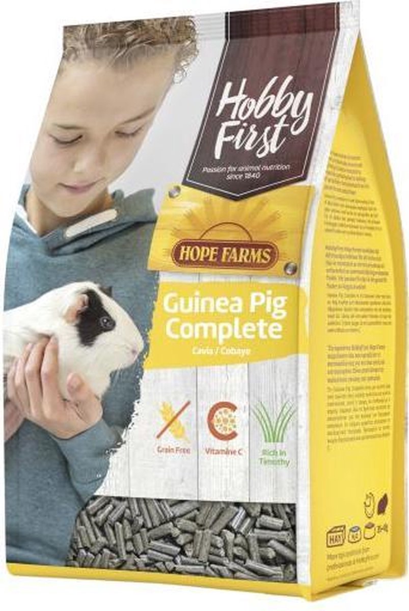 Hobbyfirst Hope Farms Guinea Pig Complete - Caviavoer - 3 kg