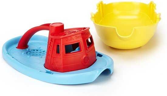 Green Toys Tugboat - Red Handle