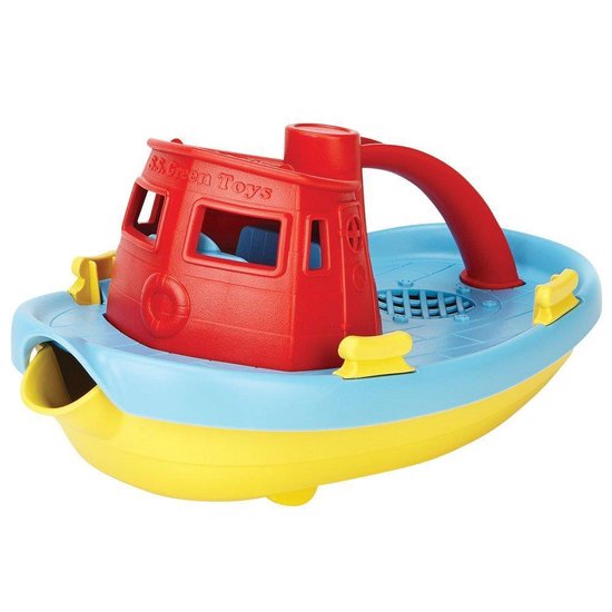 Green Toys Tugboat - Red Handle